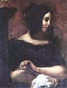 Eugene Delacroix George Sand Sweden oil painting artist